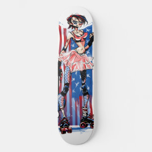 Amerikaner Rollergirl Skateboard