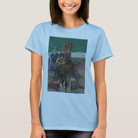 Amerikaner Saddlebred - feines Geschirr T-Shirt (Vorderseite)