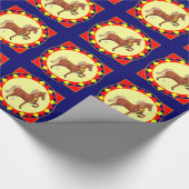 Amerikaner Saddlebred Meister-Packpapier Geschenkpapier (Ecke)