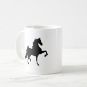 Amerikaner Saddlebred Pferd Kaffeetasse (Vorderseite Links)