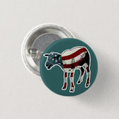 Amerikaner Sheeple Knopf Button (Vorne & Hinten)