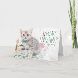 Amerikaner Shorthair Katze Feiertagskarte