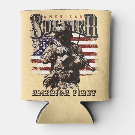 Amerikaner Soldat Can Cooler Dosenkühler (Vorderseite)