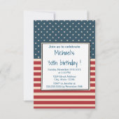 Amerikaner spielt einladung (Rückseite)