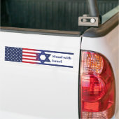 Amerikaner stehen auf israelischer Flagge Autoaufkleber (Auf Lkw)