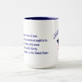 Amerikaner Stern-John Adams Zitat Tasse (Zentrum)