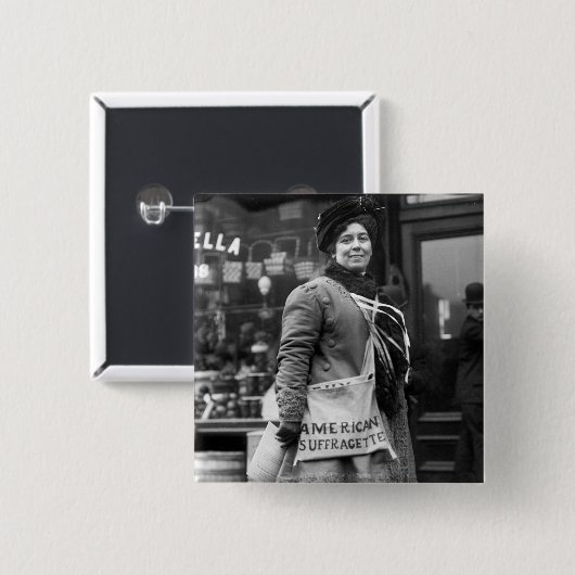 Amerikaner Suffragette, 1910 Button (Vorne & Hinten)