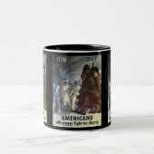 Amerikaner-Tasse - Vintager Kriegs-Plakat-Erster Zweifarbige Tasse (Mittel)