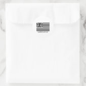 AMERIKANER UK DECAL RUNDER AUFKLEBER (Tasche)