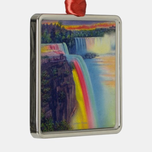 Amerikaner und Hufeisen fällt an der Dämmerung Ornament Aus Metall (Rechts)