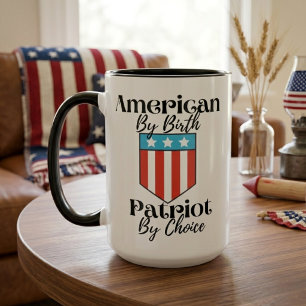 Amerikaner von Birth Patriot von Choice Retro Tasse
