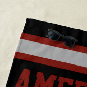 Amerikaner von Birth Soldier durch Wahl Veteranen Strandtuch (Beispiel)