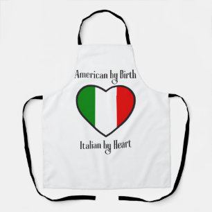 Amerikaner von Geburt an, Italiener von Herz Schürze