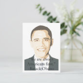 Amerikaner zuerst postkarte (Stehend Vorderseite)