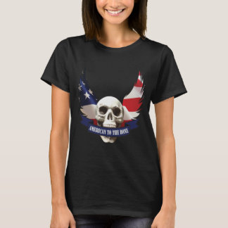 Amerikaner zum Knochenhaufen T-Shirt