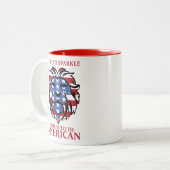 Amerikaner Zweifarbige Tasse (Vorderseite Links)