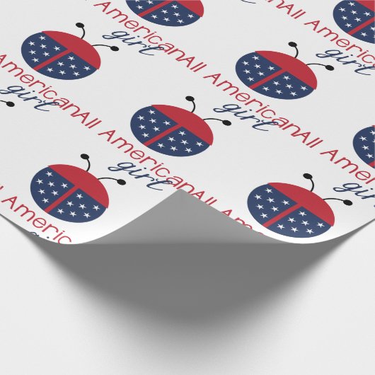 Amerikanerin Geschenkpapier (Ecke)