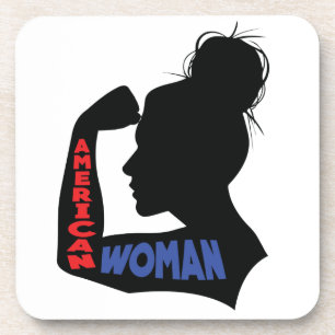 Amerikanerin Getränkeuntersetzer