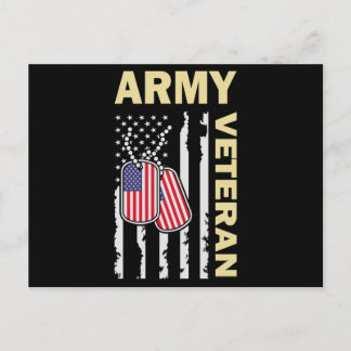 Amerikanerin nach Geburt Veteran nach Wahl Einladungspostkarte