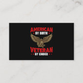 Amerikanerin nach Geburt Veteran Visitenkarte (Vorderseite)