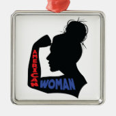 Amerikanerin Ornament Aus Metall (Vorne)