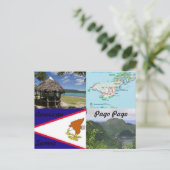 Amerikanerin, Samoa, Pago Pago Postkarte (Stehend Vorderseite)