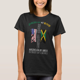 Amerikanerin von Blood American von Birth Patriot T-Shirt