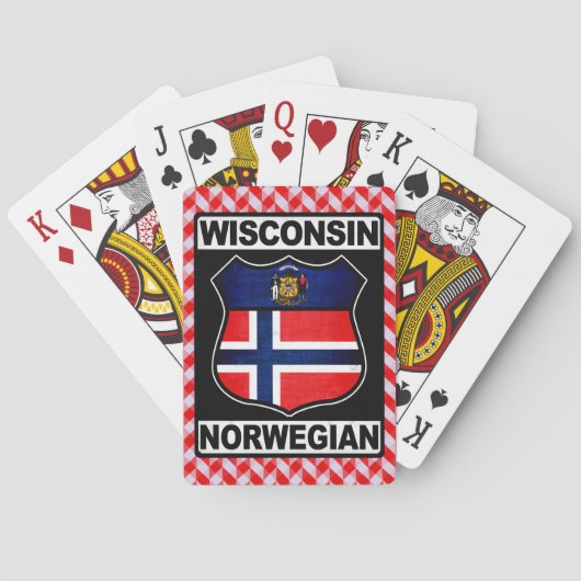 Amerikanerin Wisconsin Spielkarten (Rückseite)