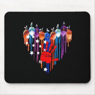 Amerikanerinnen hören heftiges Schweigen Mousepad
