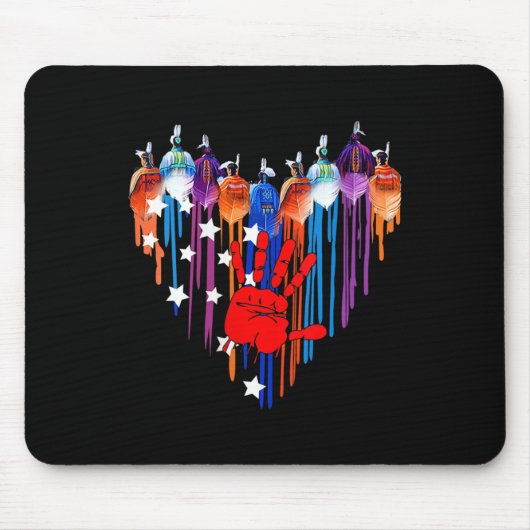 Amerikanerinnen hören heftiges Schweigen Mousepad (Vorne)