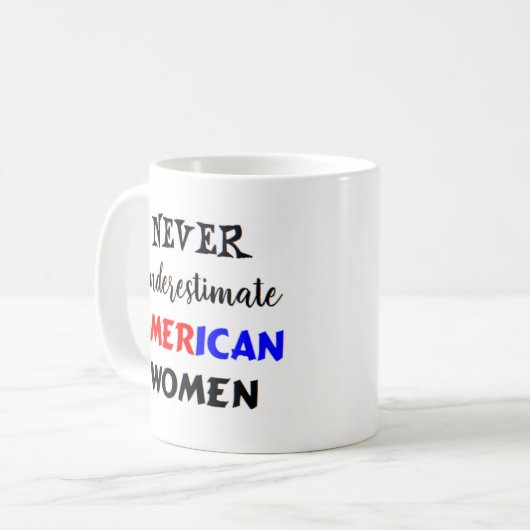 Amerikanerinnen Kaffeetasse (Vorderseite Links)
