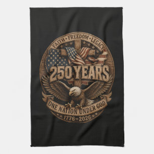 Amerikanisch 1776 2026 250. 4. Juli Unabhängigkeit Geschirrtuch