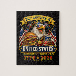 Amerikanisch 1776 2026 250. 4. Juli Unabhängigkeit Puzzle