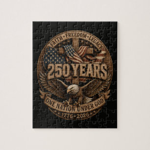 Amerikanisch 1776 2026 250. 4. Juli Unabhängigkeit Puzzle
