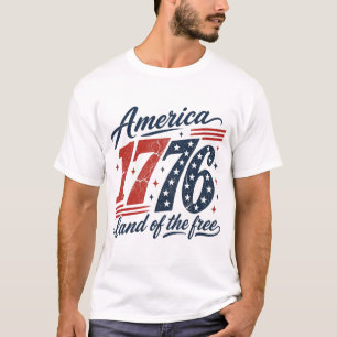Amerikanisch 1976 Land der Freien T-Shirt
