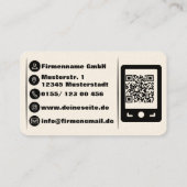 Amerikanisch, 8,9 cm x 5,1 cm visitenkarte (Rückseite)