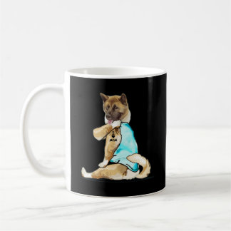 Amerikanisch-Akita Hund I Liebe Mama Tattoo Americ Kaffeetasse