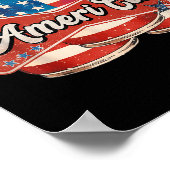 Amerikanisch Ameri Can 4. Juli Retro Usa Bier Patr Poster (Ecke)