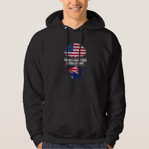 Amerikanisch angebaut mit australischen Wurzeln Fl Hoodie