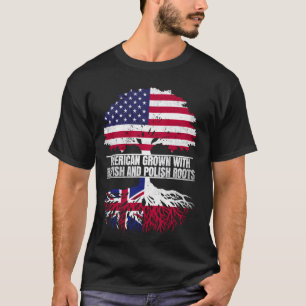 Amerikanisch angebaut mit Flaggen-Heritage britisc T-Shirt