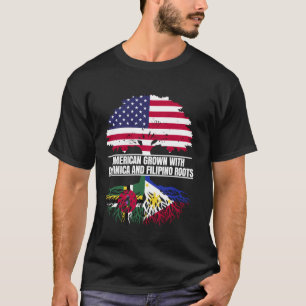 Amerikanisch angebaut mit Flaggen-Heritage Dominic T-Shirt