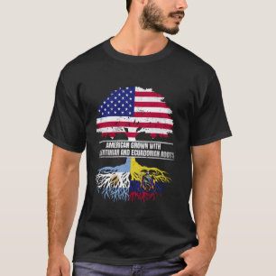 Amerikanisch angebaut mit Flaggen-Herkunft Argenti T-Shirt