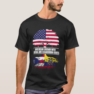 Amerikanisch angebaut mit Flaggen-Herkunft Boricua T-Shirt