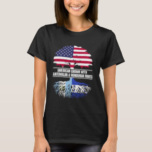 Amerikanisch angebaut mit Flaggen-Herkunft Guatema T-Shirt