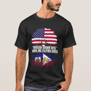 Amerikanisch angebaut mit Flaggen-Herkunft Haitian T-Shirt