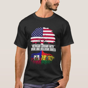 Amerikanisch angebaut mit Flaggen-Herkunft Haitian T-Shirt