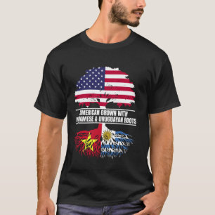 Amerikanisch angebaut mit Flaggen-Herkunft vietnam T-Shirt