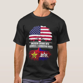 Amerikanisch angebaut mit Flaggen-Herkunft vietnam T-Shirt