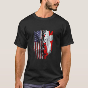 Amerikanisch angebaute dänische Wurzeln USA Dänema T-Shirt