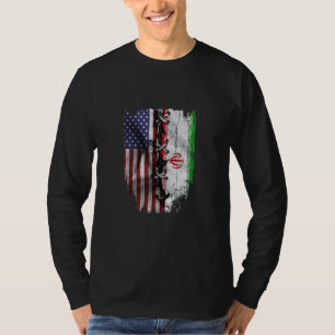 Amerikanisch angebaute iranische Wurzeln USA Iran- T-Shirt